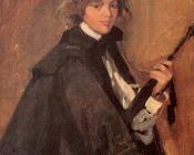 威廉 詹姆斯 格莱肯斯 : Girl in a Black Cape